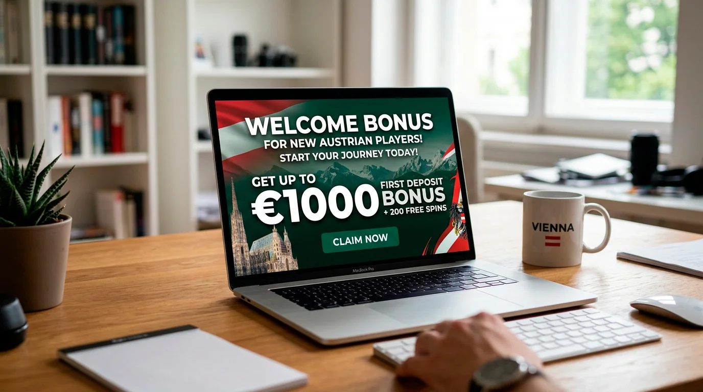Bonus offer displayed in euros for Austrian casino players