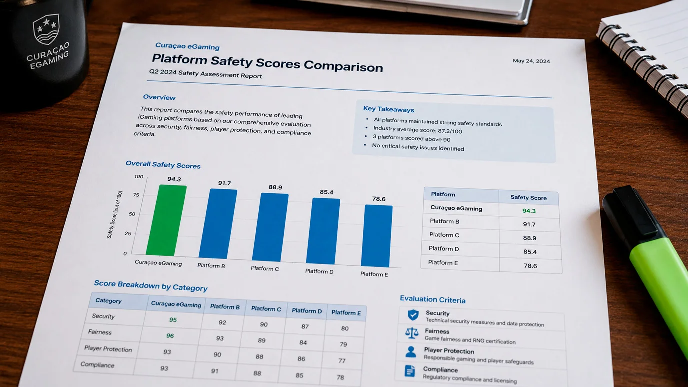 Casino safety rating comparison across review platforms
