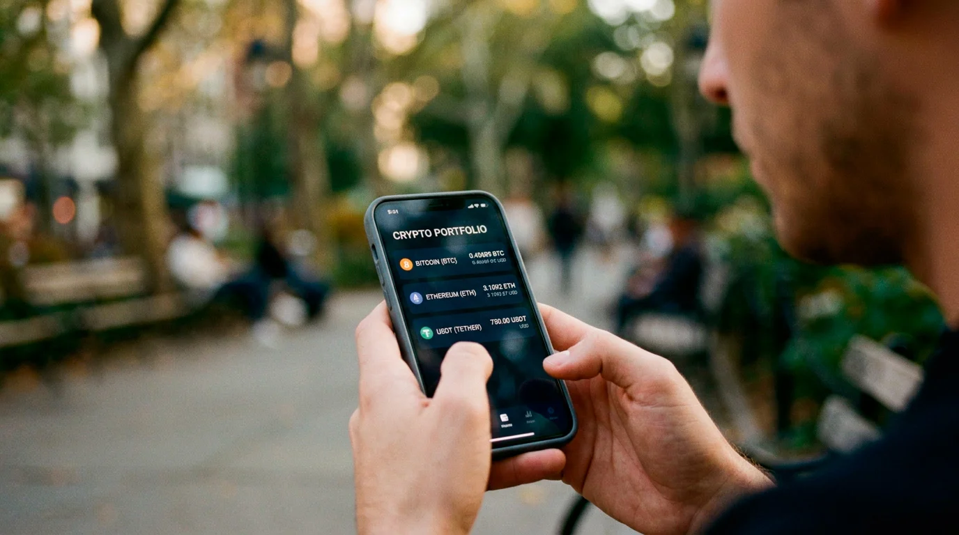 Cryptocurrency wallet interface showing multiple coin balances