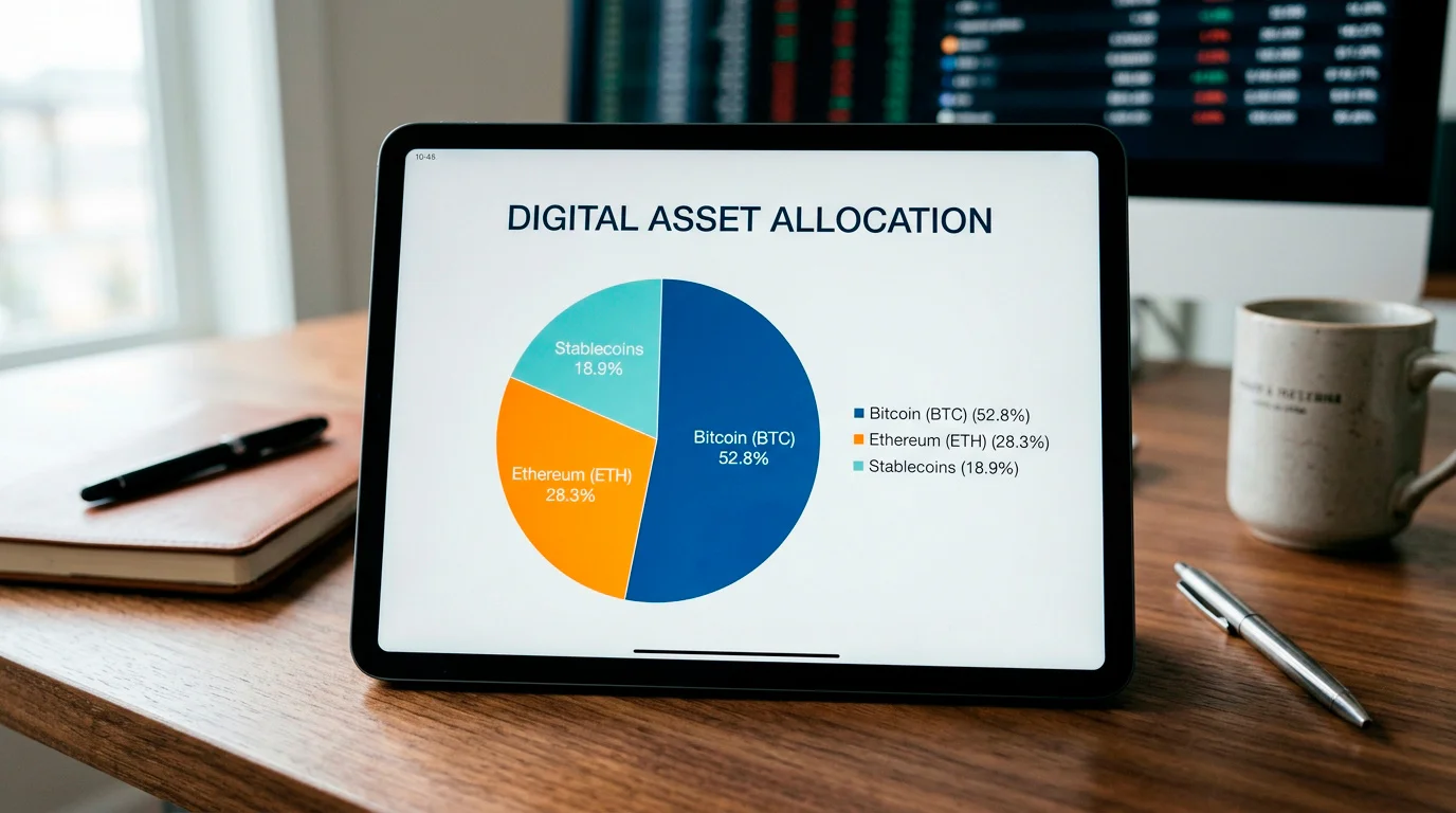 Stablecoin dominance pie chart showing USDT and USDC share in gambling